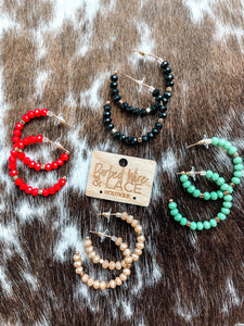 Iridescent Hoop Earrings (4 Colors)