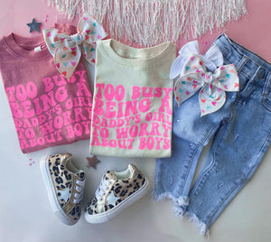 Too Busy Being Daddies Girl Tee