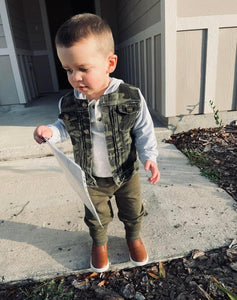 Kids Layering Denim Jacket (Camo)