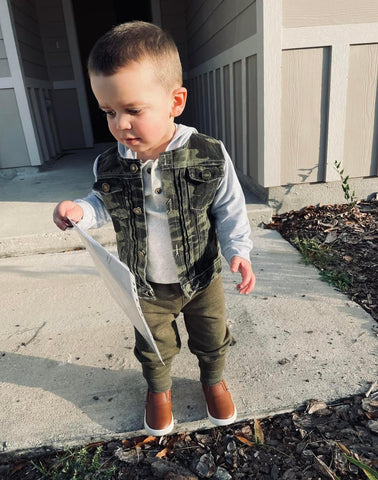 Kids Layering Denim Jacket (Camo)