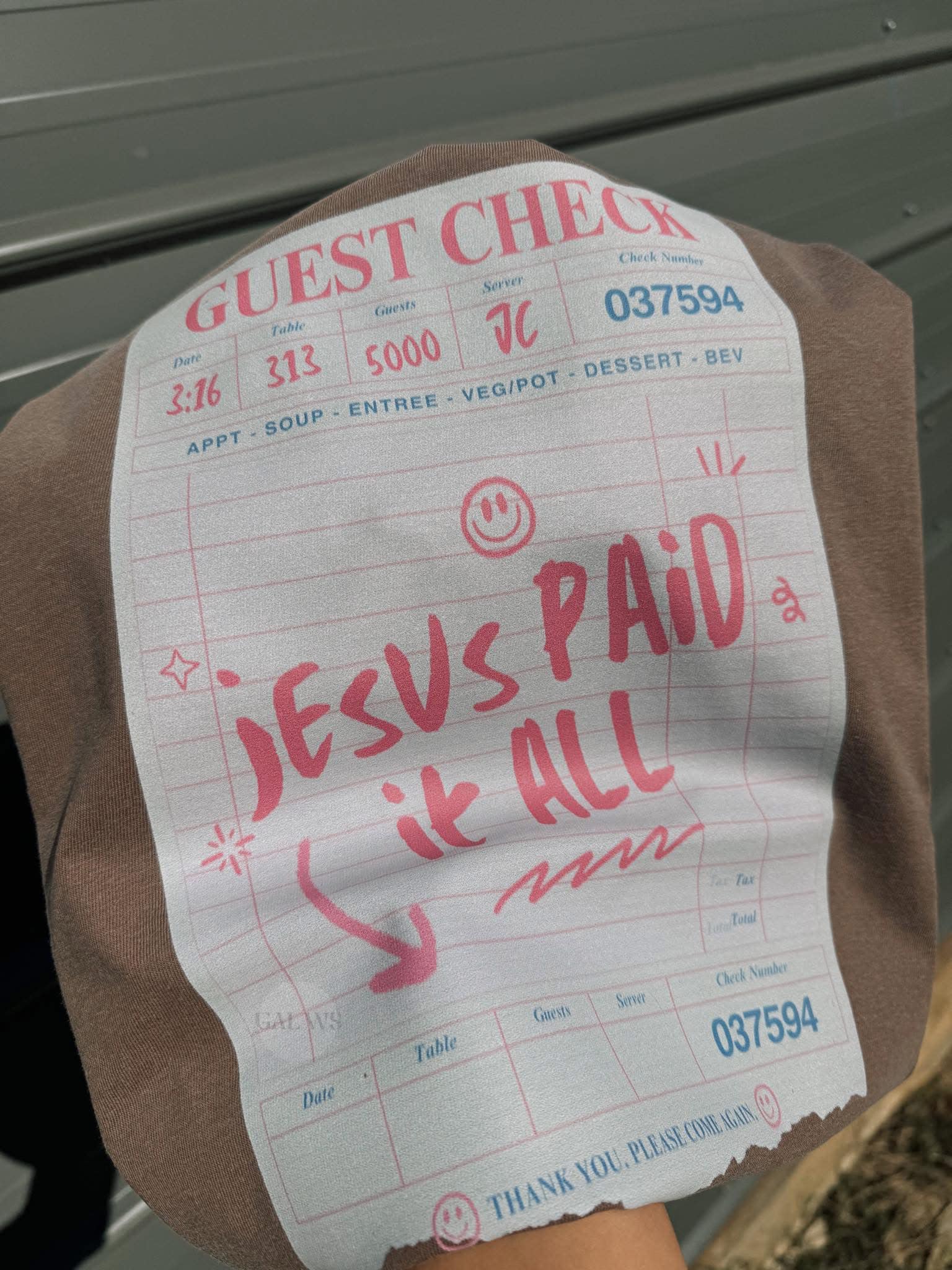 Jesus Paid It All Tee