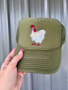 Mother Clucker Fluffy Chicken Embroidery Hat