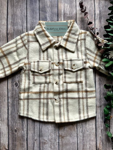 Plaid Neutral Flannel (Kids)