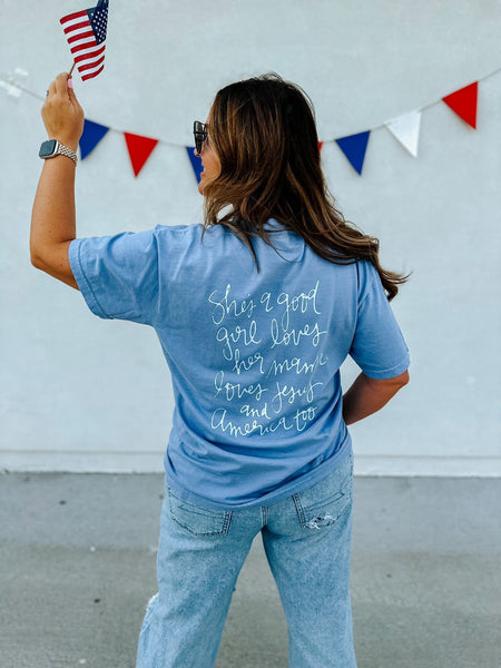 Love Jesus & America Tee
