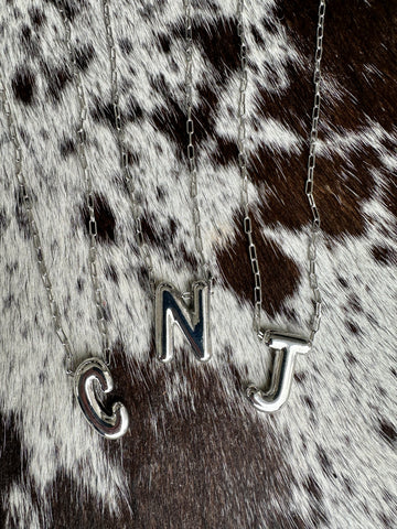 Bubble Initial Necklaces