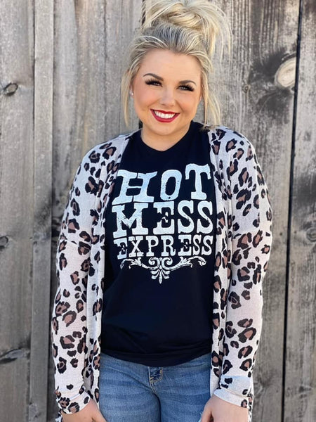 Oatmeal Leopard Cardigan