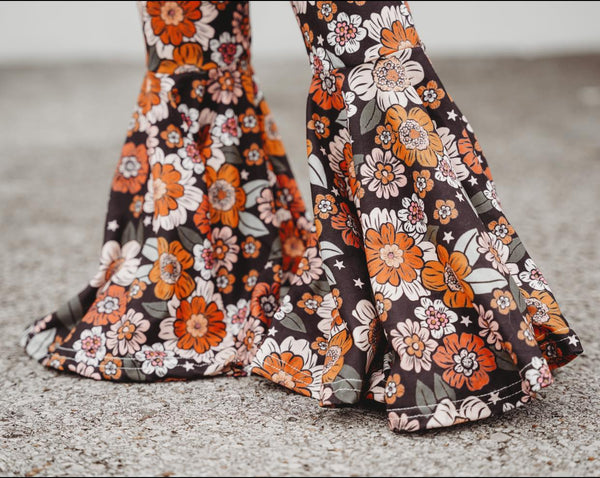 Boho Floral Bell Bottoms