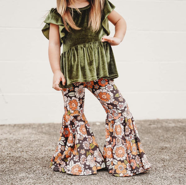 Boho Floral Bell Bottoms