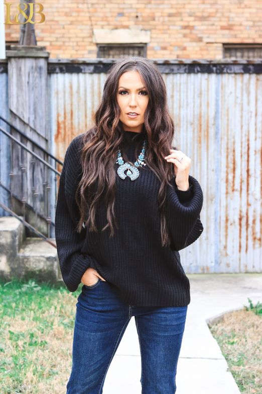 Linden Black Sweater