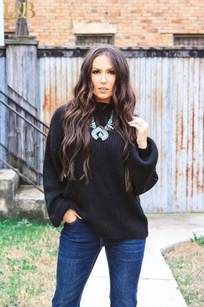 Linden Black Sweater