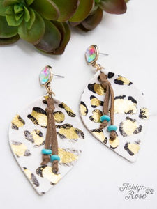 Glitter In the Wild Earrings (White)