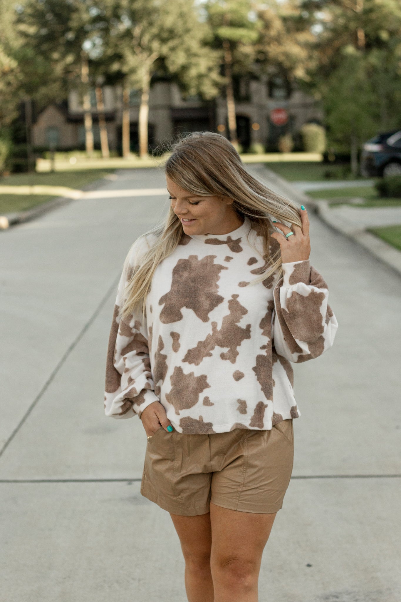 Vidor Cowprint Top