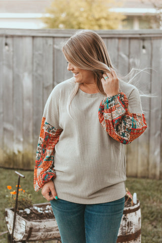 Kaylen Waffle Knit Top