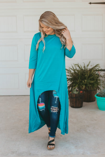 Jade Scoop High Low Tunic