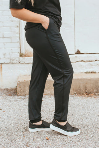 Knox Black Joggers