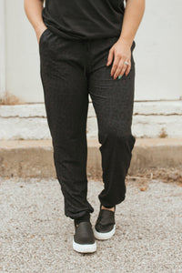 Harley Black Leopard Joggers