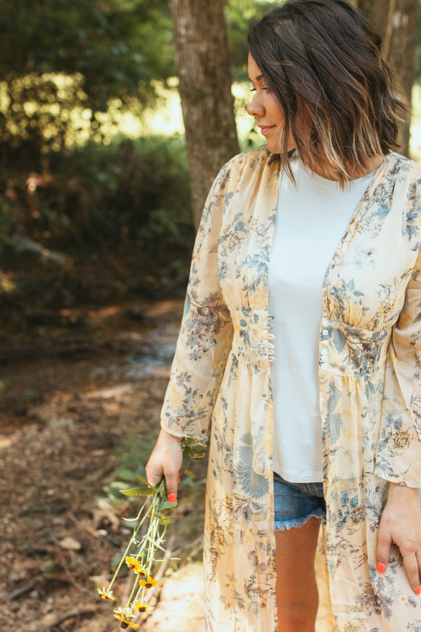 Pretty In Yellow Kimono