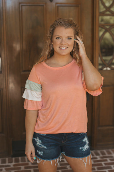 The Emmalyn Top (Coral)