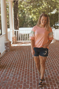 The Emmalyn Top (Coral)