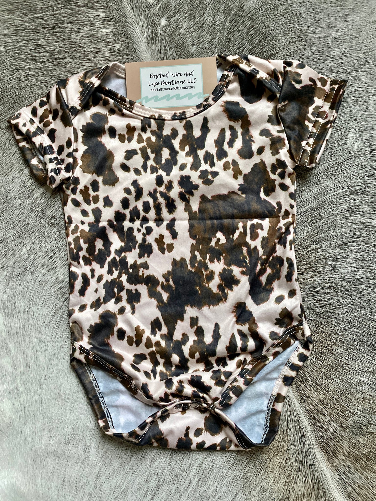 Brown Cowprint Boys and Girls Items