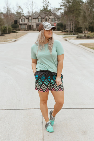 Just Peachy Top (Robbin Egg Blue)