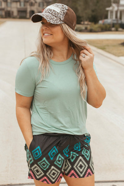 Just Peachy Top (Robbin Egg Blue)