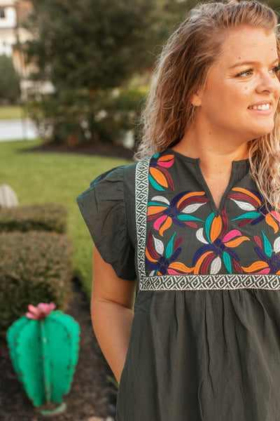 Olivia Embroidered Dress