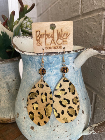 Lacy Leopard Earrings