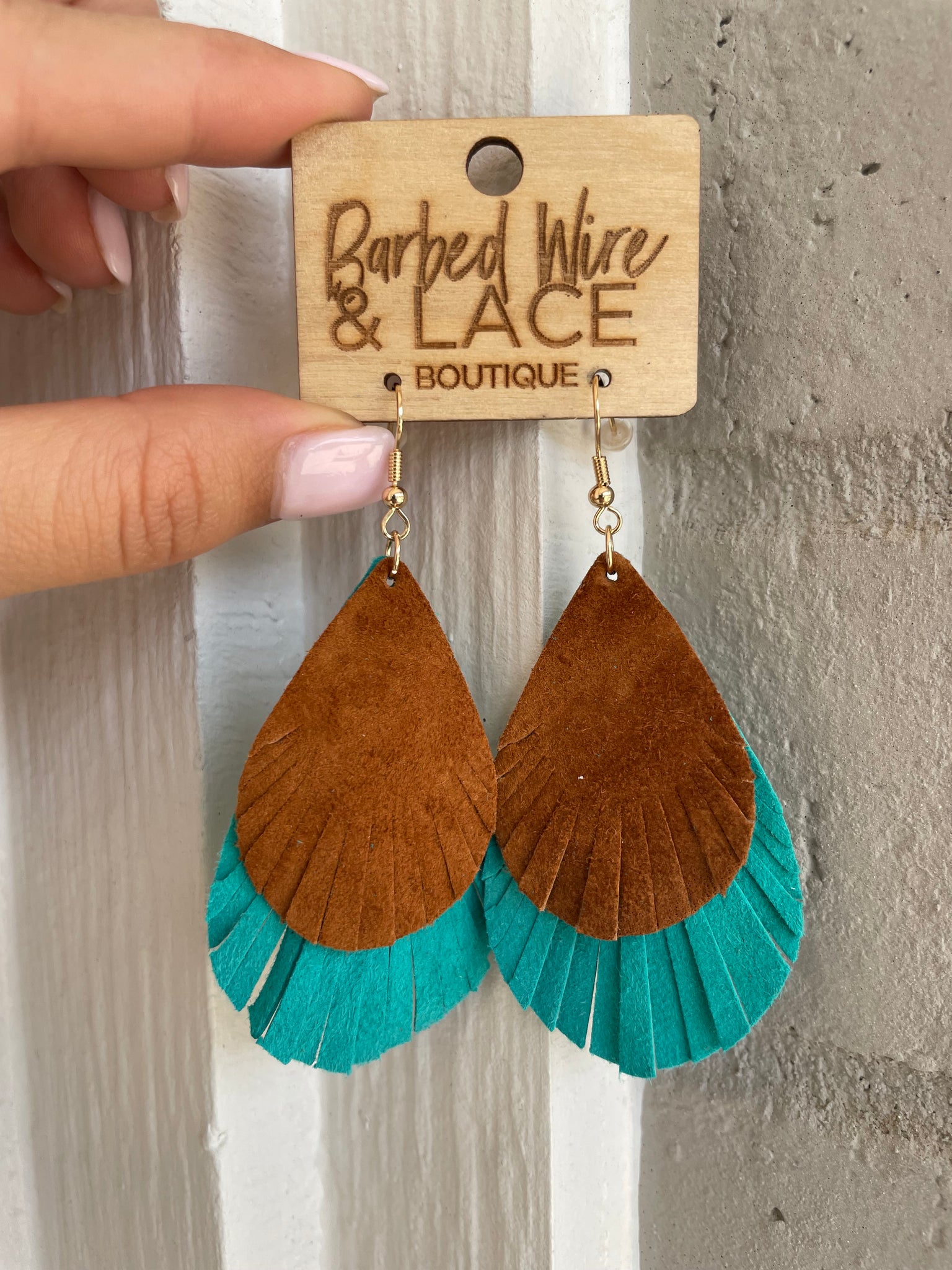Leather Layers Earrings