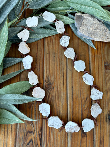 White Stone Necklace