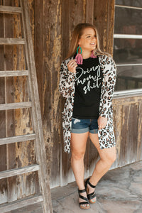 Oatmeal Leopard Cardigan