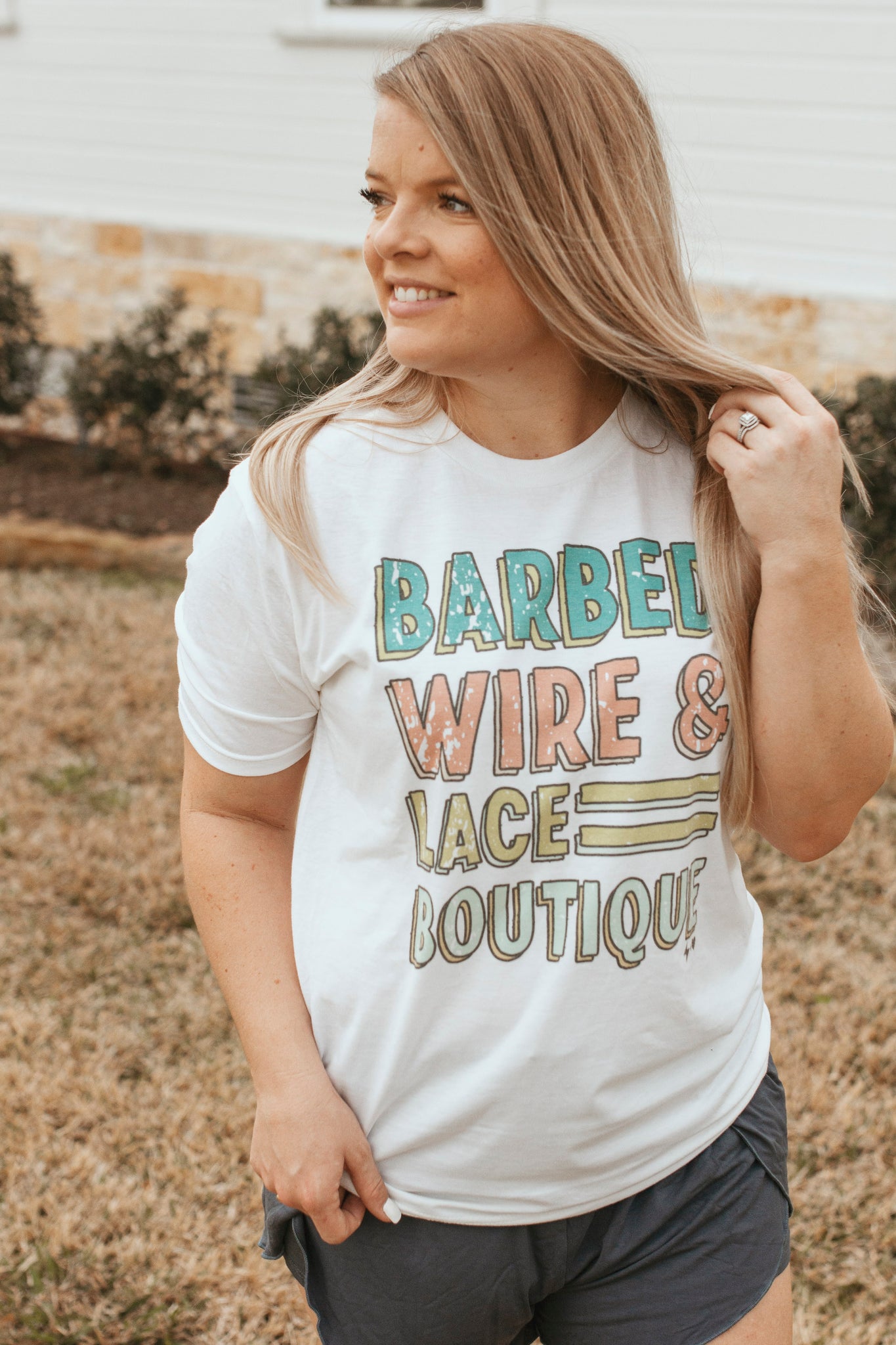 Barbed Wire & Lace Tee