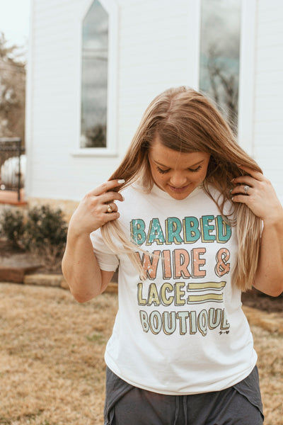 Barbed Wire & Lace Tee
