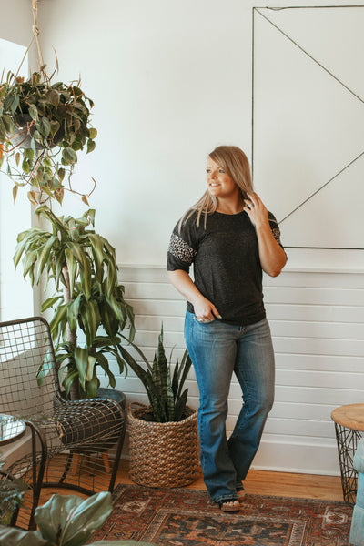 Mae'Lee Charcoal Top