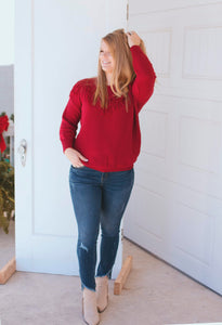 Vaquera Vibes Sweater (Wine)