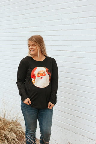 Santa Claus Long Sleeve Top