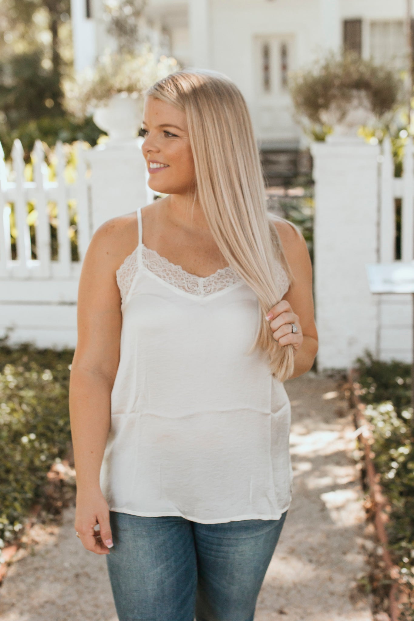 Cool Again Lace Cami (Cream)