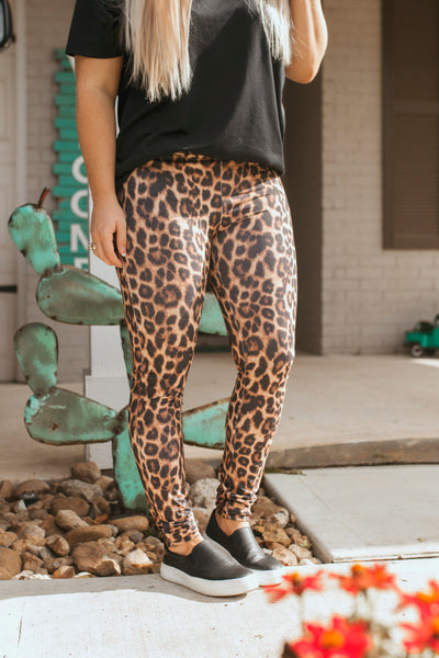 Vintage Leopard Leggings