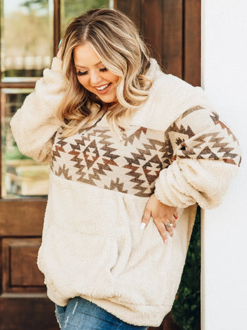 Aztec Sherpa Pullover