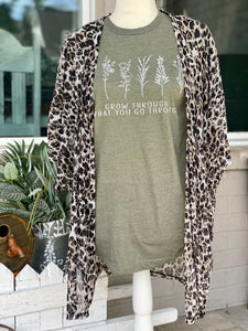 Sheer Pamela Leopard Kimono