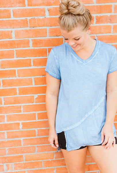 Basic Kait Top-Blue
