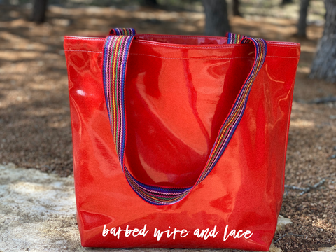 Rylynn Glitter Tote (Red)