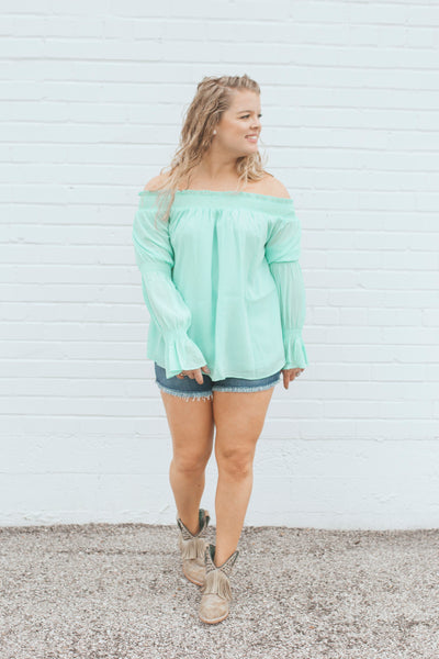 Hey Baby Mint Top