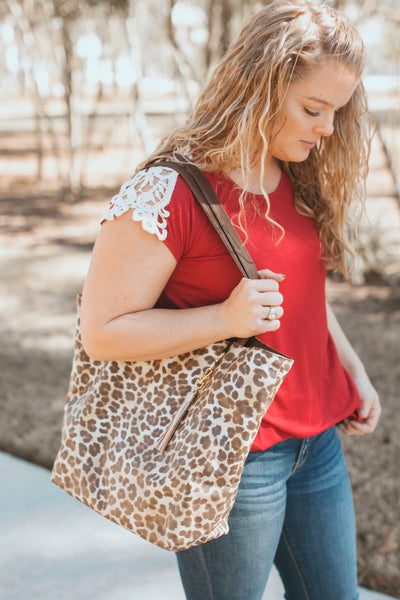 Adeline's Crochet Shoulder Top (Red)