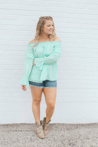 Hey Baby Mint Top