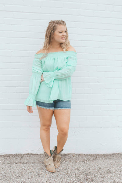 Hey Baby Mint Top