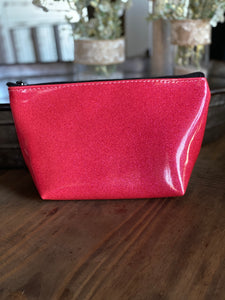 Carli Glitter Cosmetic Bag (Pink)