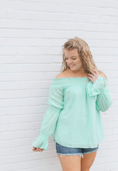 Hey Baby Mint Top