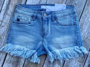 The Nashville Fray Shorts (Light Wash)