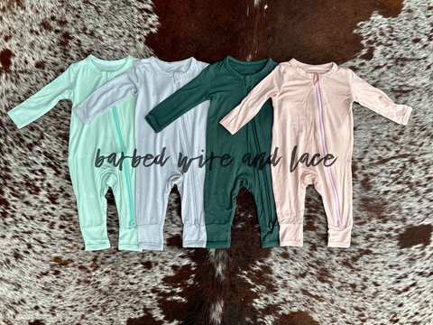 Baby's Bamboo Zipper Pajama Sleepers